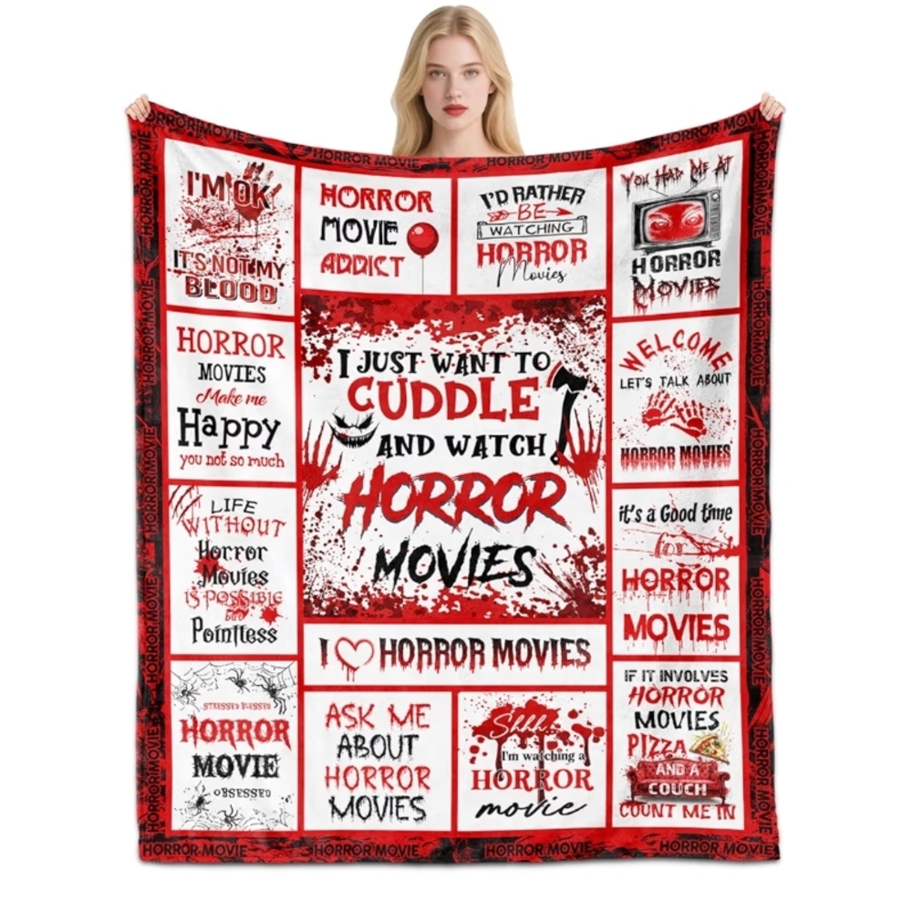 Brand New Horror Movie Watching  Blanket